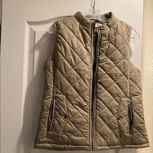 Quilted Tan Vest